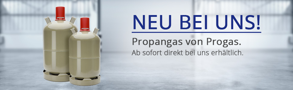 Neu bei uns! Propangas von Progas.